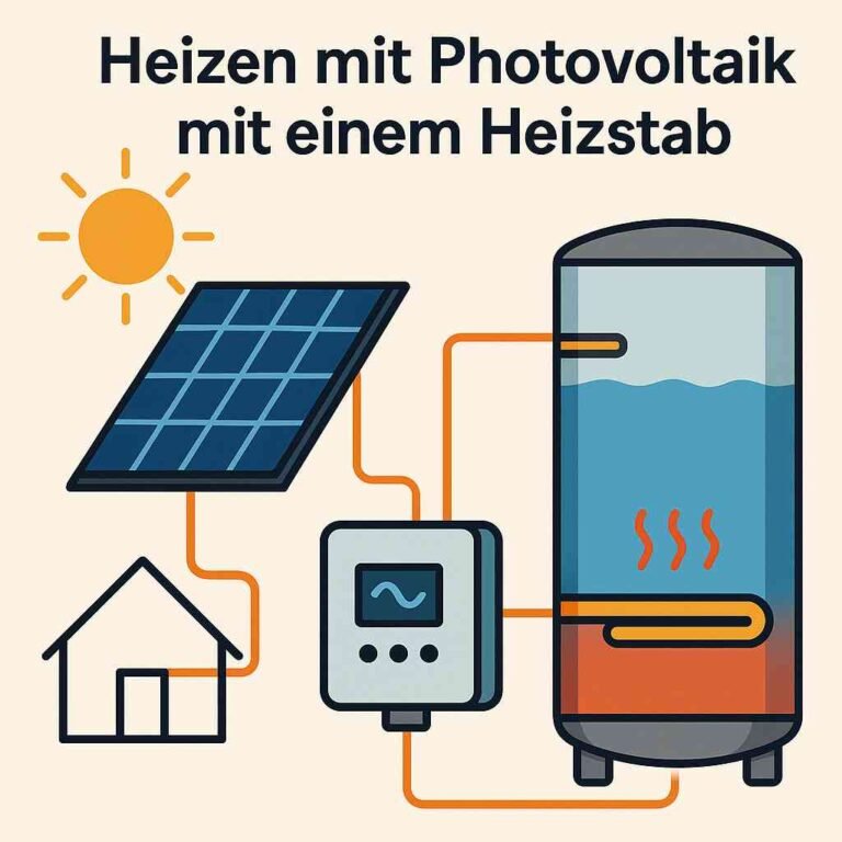 Heizen mit Photovoltaik mit einem Heizstab